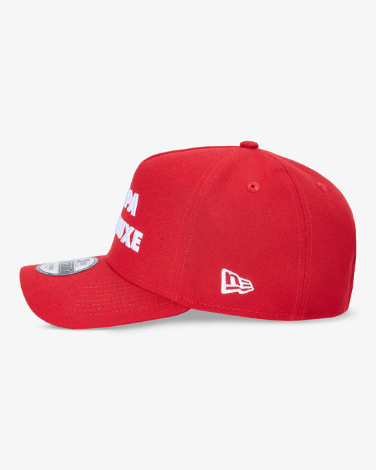 Papa De Luxe Embroidered Cap - Red