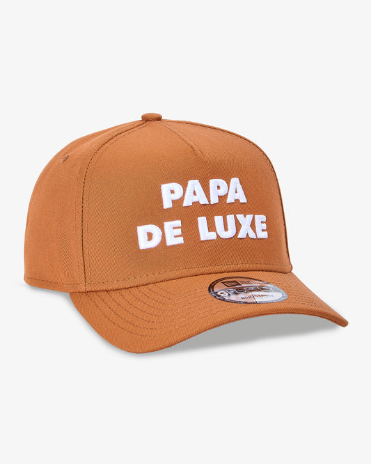 Papa De Luxe Embroidered Cap - Brown