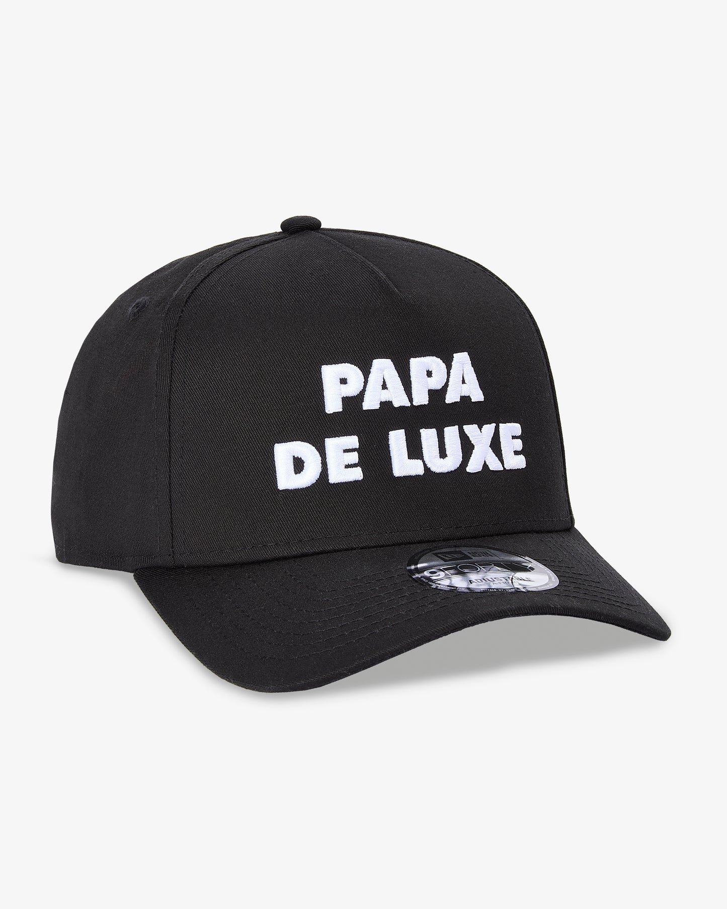 Papa De Luxe Embroidered Cap - Black