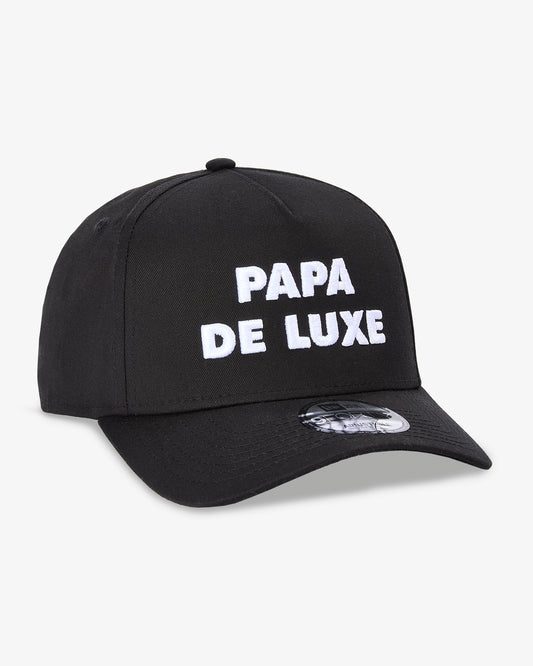 Papa De Luxe Embroidered Cap - Black