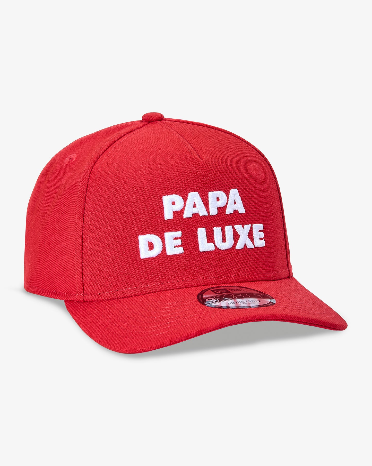 Papa De Luxe Embroidered Cap - Red