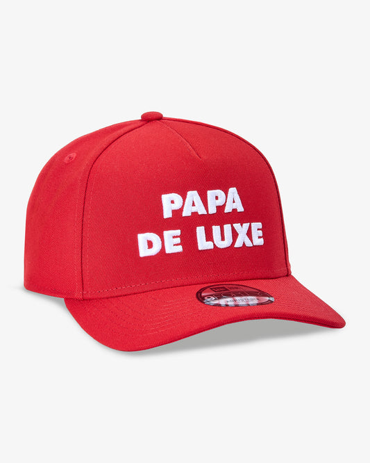 Papa De Luxe Embroidered Cap - Red