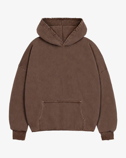 The Cropped Hoodie - Vintage Brown