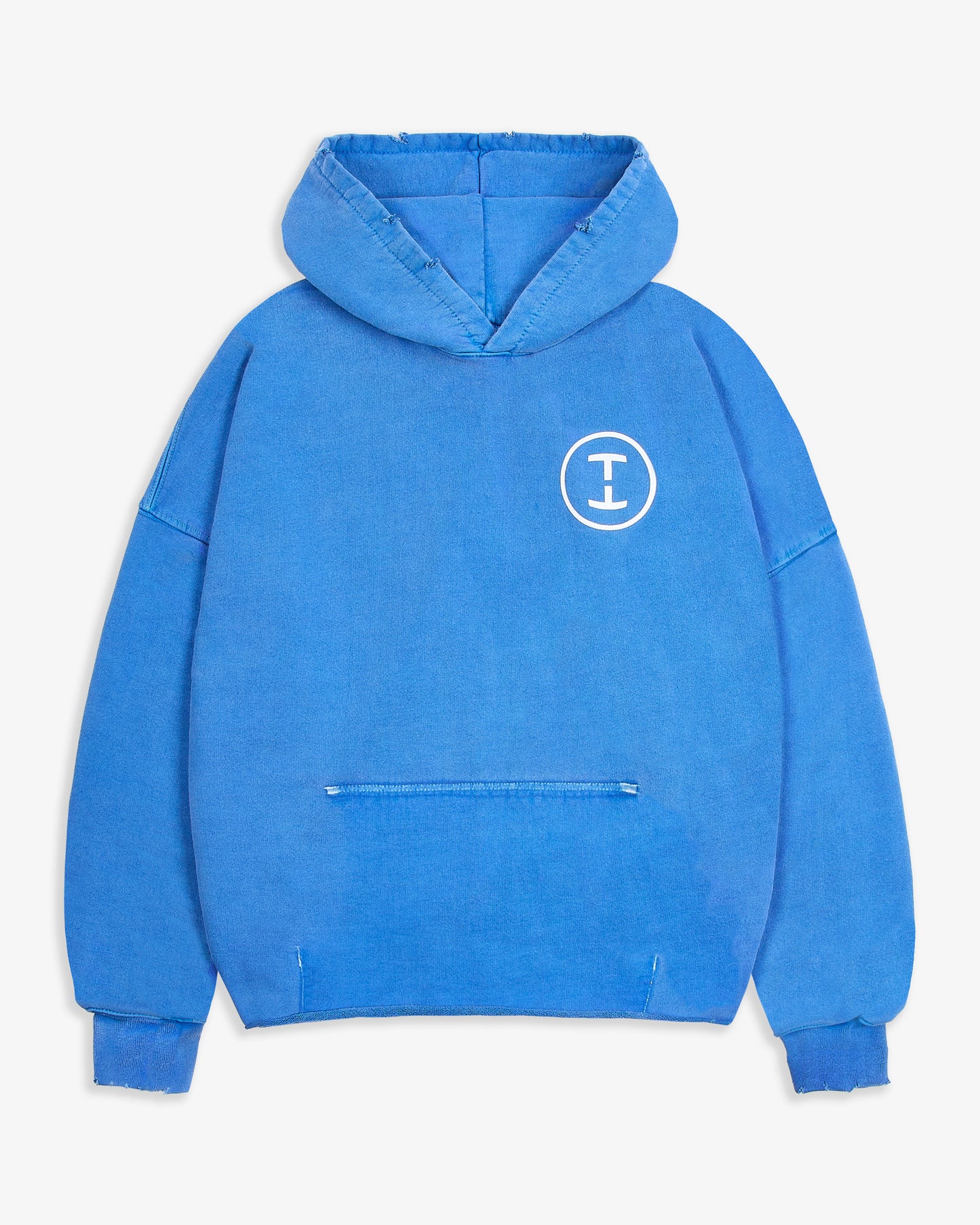 The Cropped Hoodie - Vintage Blue