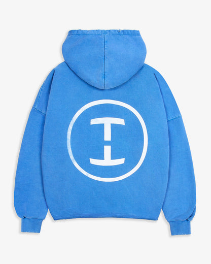 The Cropped Hoodie - Vintage Blue
