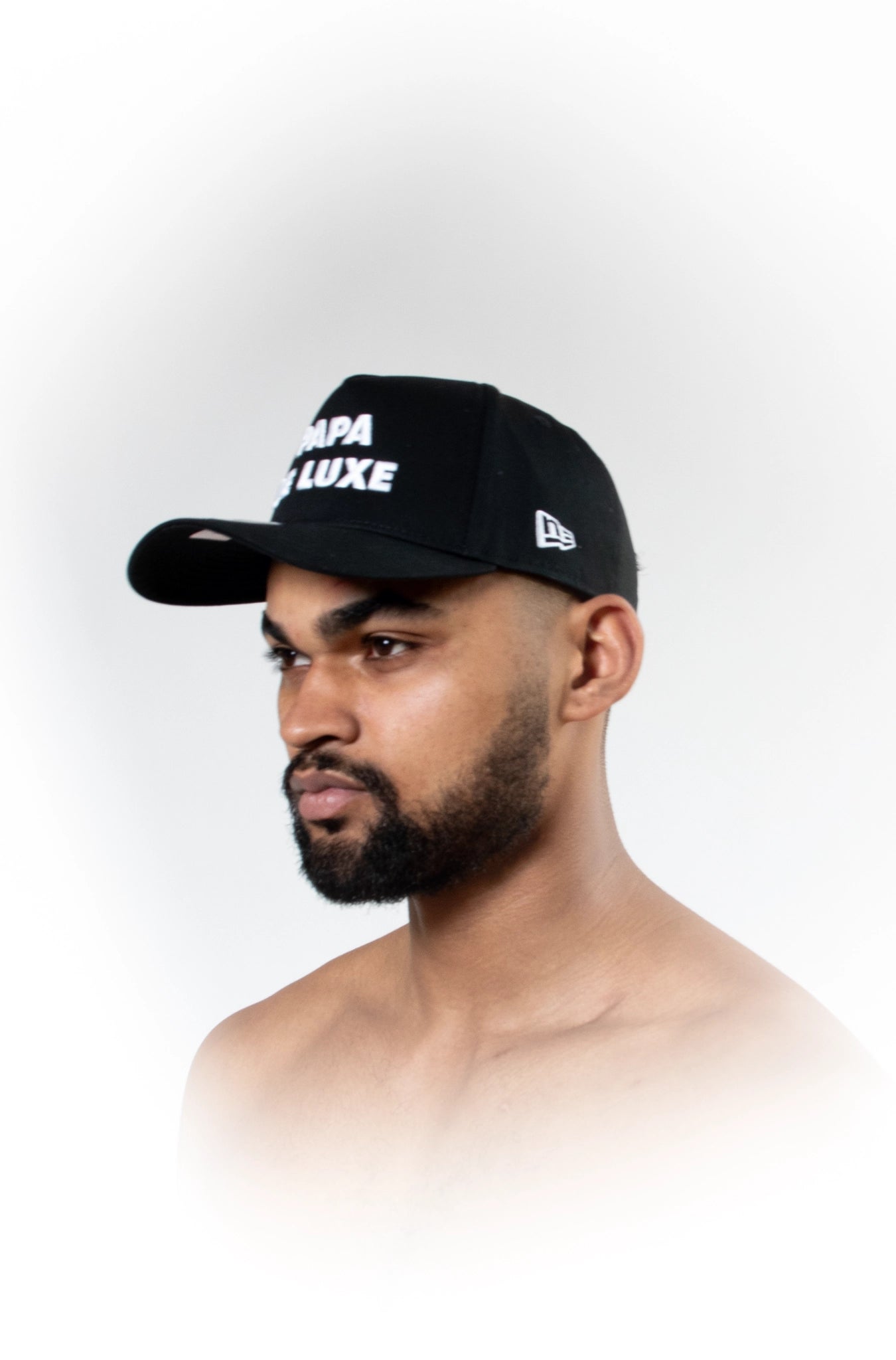 Papa De Luxe Embroidered Cap - Black