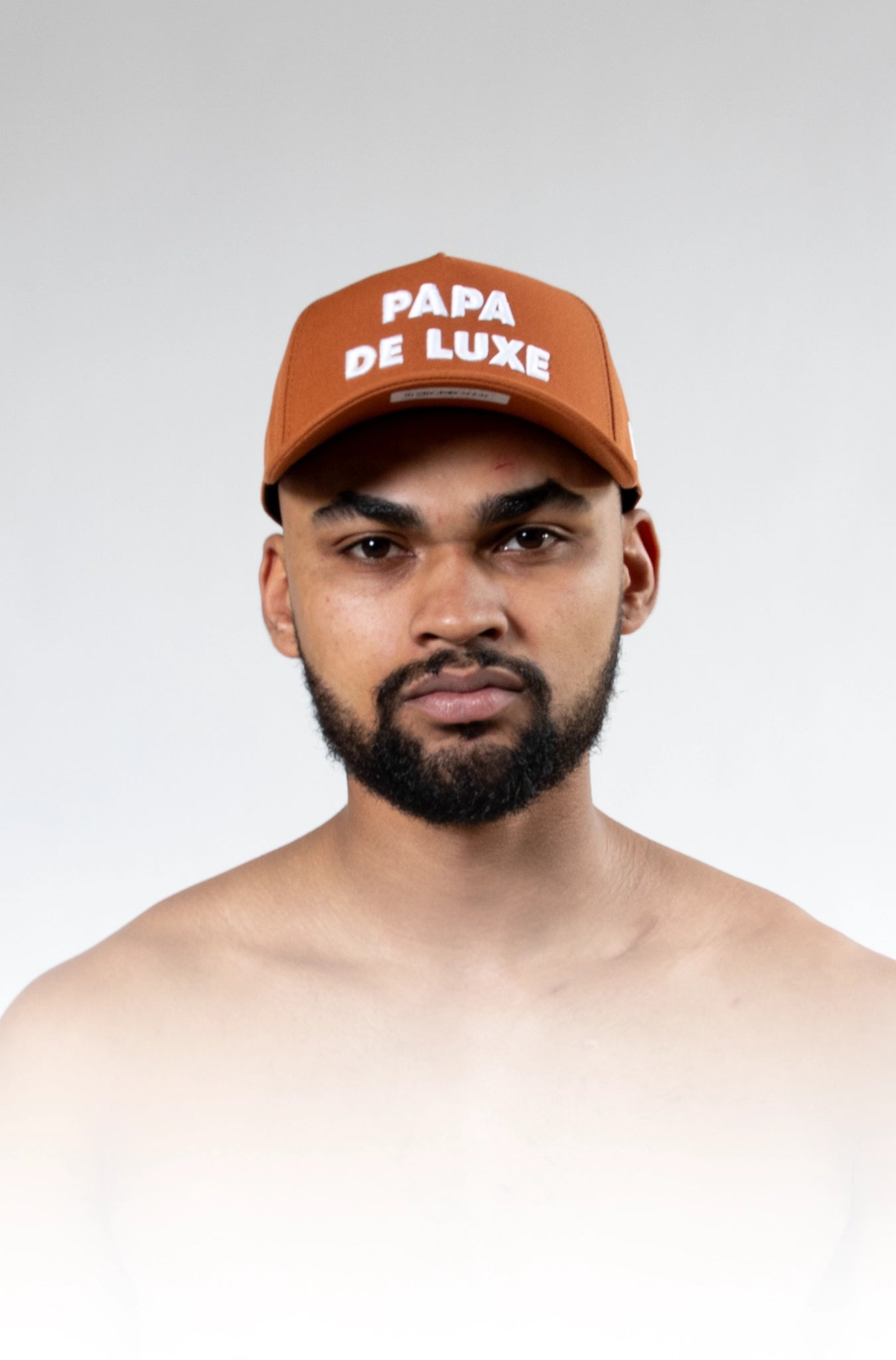 Papa De Luxe Embroidered Cap - Brown